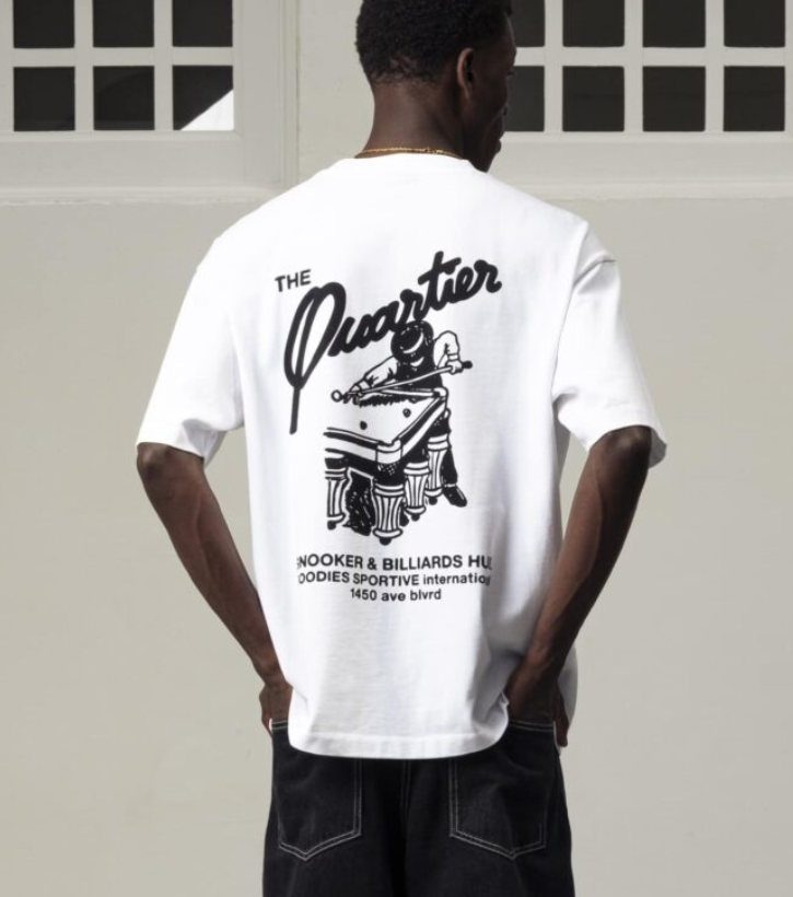 SNOOKER  TEE WHITE