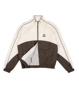 NEW PATCHED TRACKSUIT JACKET BROWN/ECRU