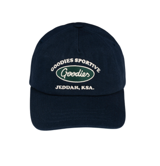 NAVY AND GREEN CAP
