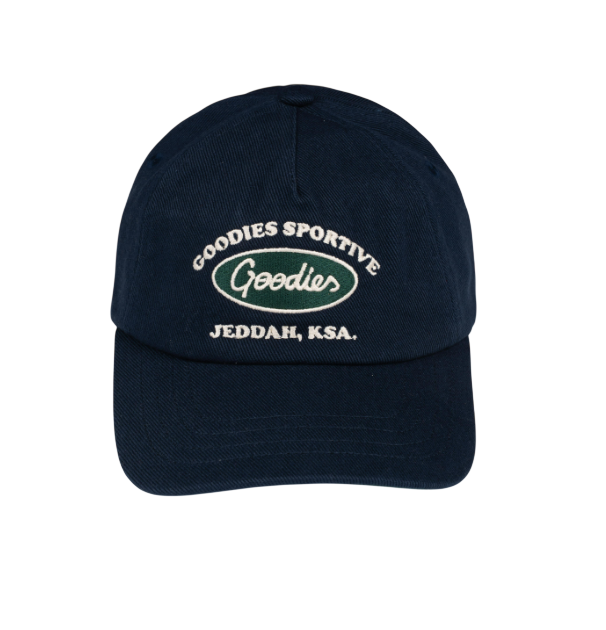 NAVY AND GREEN CAP