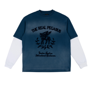 REAL PEGASUS LONG SLEEVE BLUE