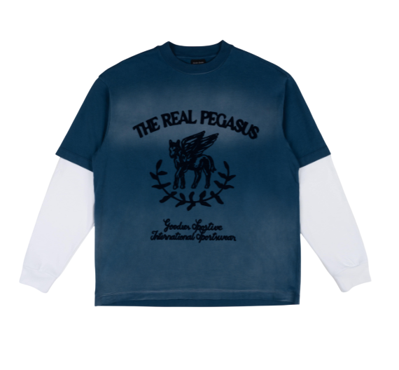 REAL PEGASUS LONG SLEEVE BLUE