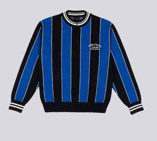 KNITTED CYCLING POLO BLUE/BLACK