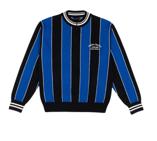 KNITTED CYCLING POLO BLUE/BLACK