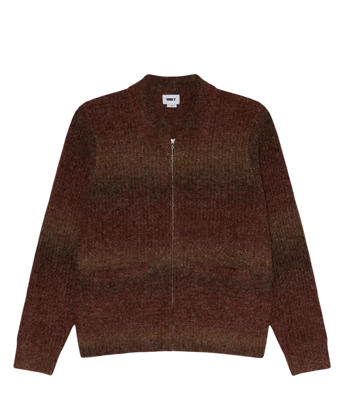 ANTON GRADIENT CARDIGAN BROWN