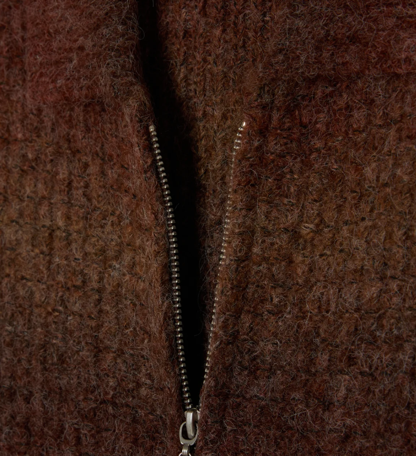 ANTON GRADIENT CARDIGAN BROWN