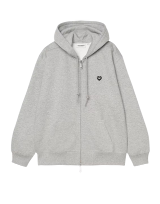 W' HD SMALL HEART PATCH JACKET GREY