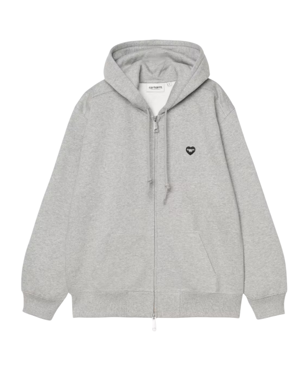 W' HD SMALL HEART PATCH JACKET GREY