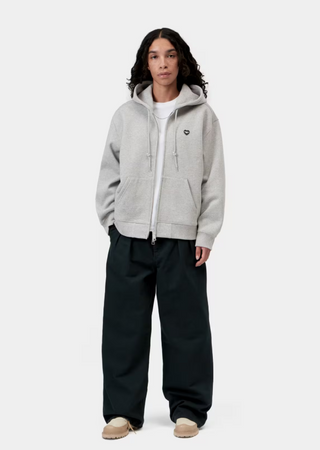 W' HD SMALL HEART PATCH JACKET GREY