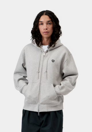 W' HD SMALL HEART PATCH JACKET GREY