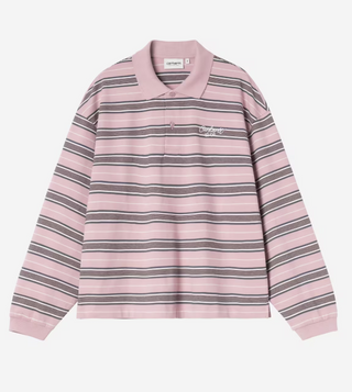 W' L/S BRONSON POLO PINK