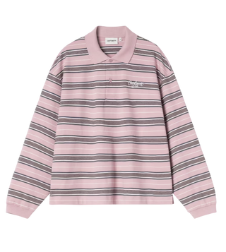 W' L/S BRONSON POLO PINK