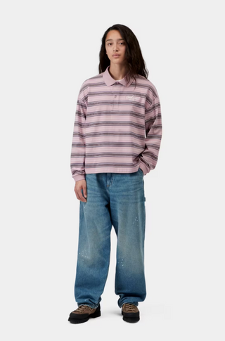 W' L/S BRONSON POLO PINK