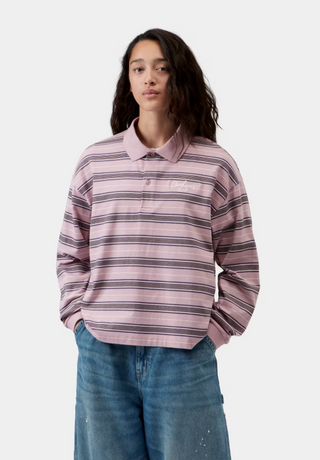 W' L/S BRONSON POLO PINK