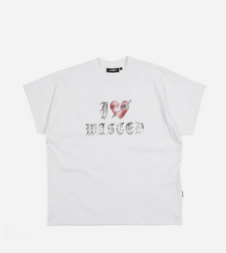 I LOVE WASTED SLEAZE TEE WHITE