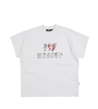 I LOVE WASTED SLEAZE TEE WHITE