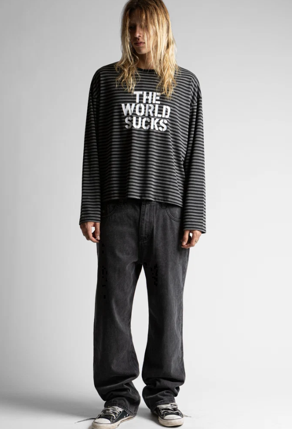 WORL SUCKS LONGSLEEVE BLACK