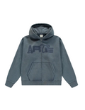 STENCIL SUNFADE ZIP HOODIE NAVY