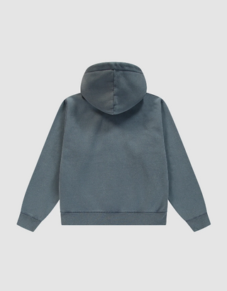 STENCIL SUNFADE ZIP HOODIE NAVY