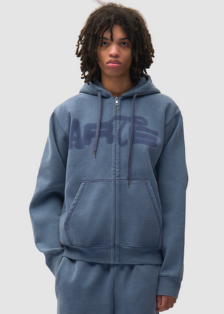 STENCIL SUNFADE ZIP HOODIE NAVY