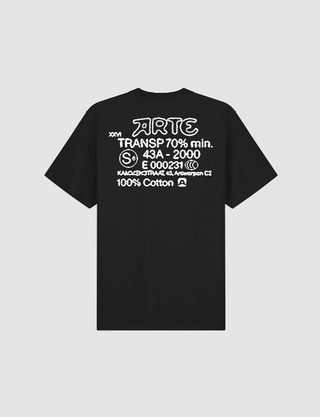 SERIAL STAMP TEE BLACK