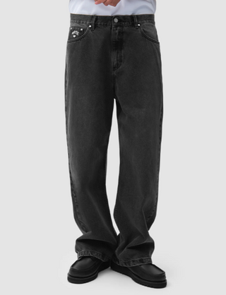COR UNIFORM DENIM PANTS BLACK