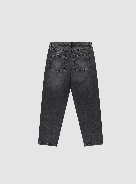 COR UNIFORM DENIM PANTS BLACK