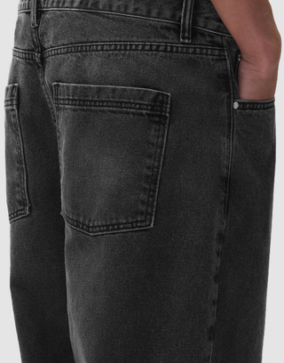 COR UNIFORM DENIM PANTS BLACK