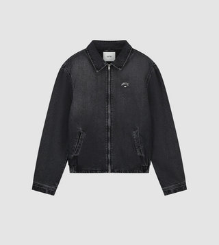 WASHED DENIM CLASSIC JACKET BLACK