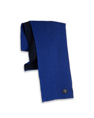 LINES MERINO SCARF EGYPTIAN BLUE
