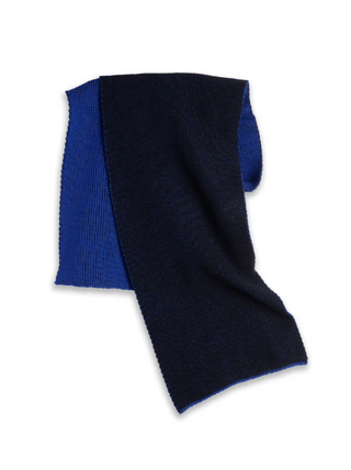 LINES MERINO SCARF EGYPTIAN BLUE