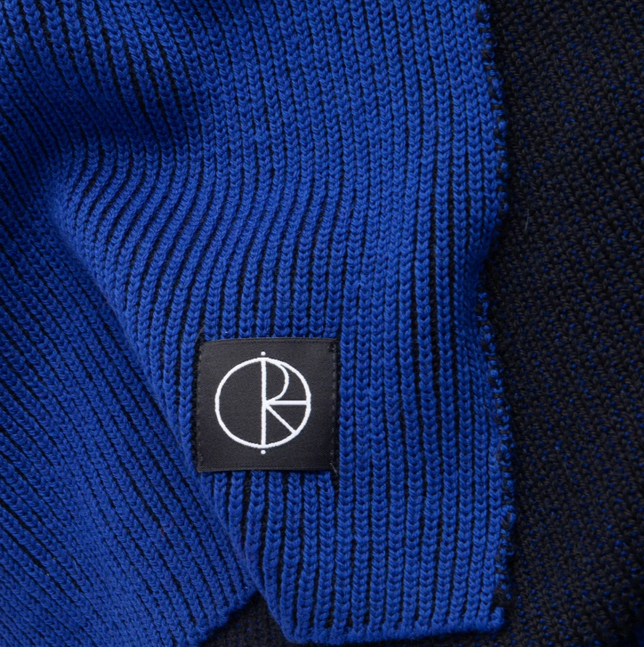 LINES MERINO SCARF EGYPTIAN BLUE