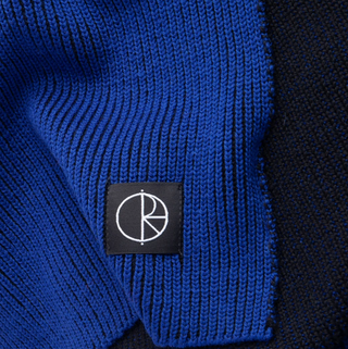 LINES MERINO SCARF EGYPTIAN BLUE