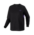 KRAGG COTTON SINCE 1989 CREW LS W BLACK/VIOLECTRIC