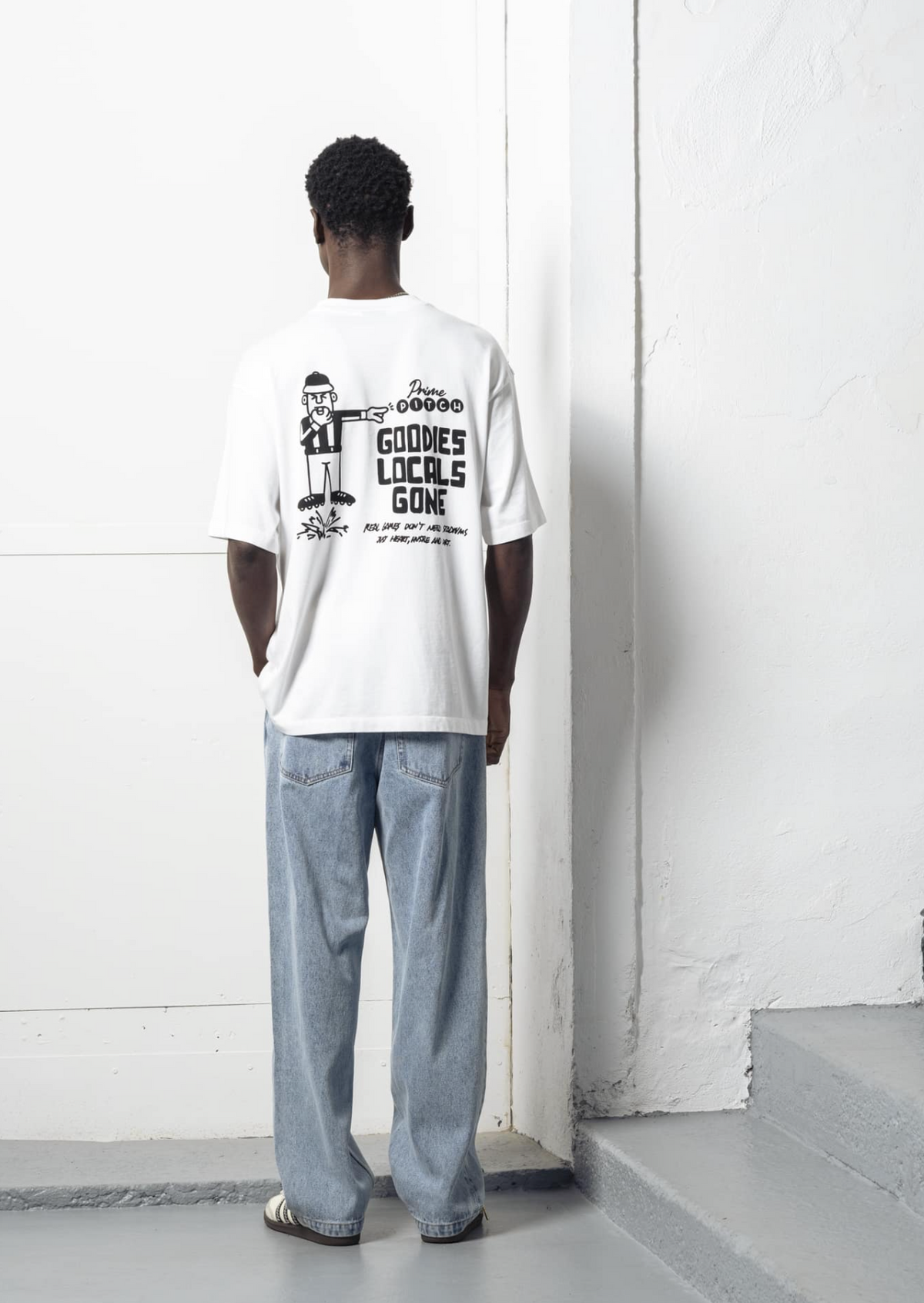 PRIME PITCH LOCALS TEE WHITE