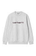 CARHARTT SWEAT ASH HEATHER/COZY PURPLE