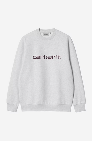 CARHARTT SWEAT ASH HEATHER/COZY PURPLE