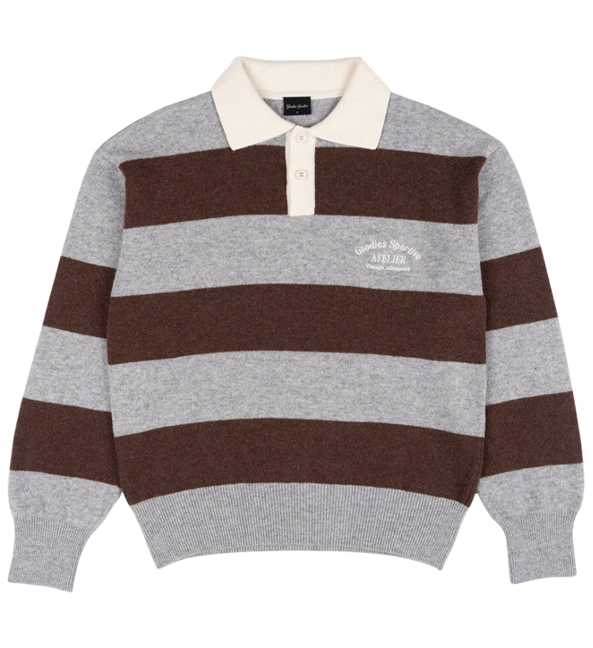 SHITAKE POLO BROWN/GREY