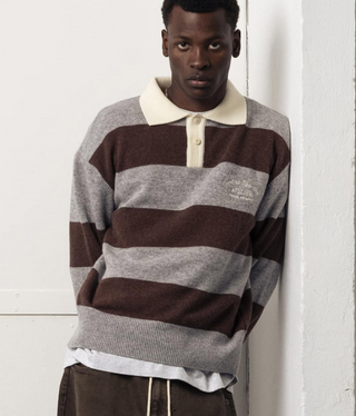 SHITAKE POLO BROWN/GREY