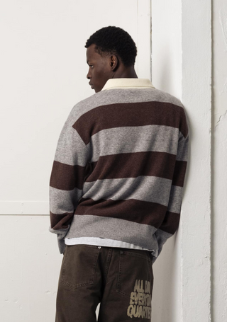 SHITAKE POLO BROWN/GREY