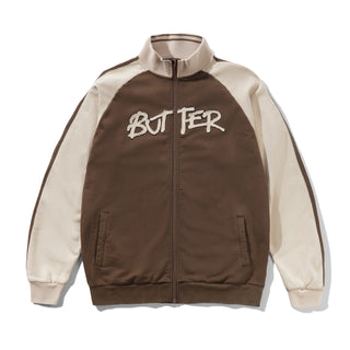 TUNNEL FLEECE TRACK JACKET CHOCOLATE/BEIGE