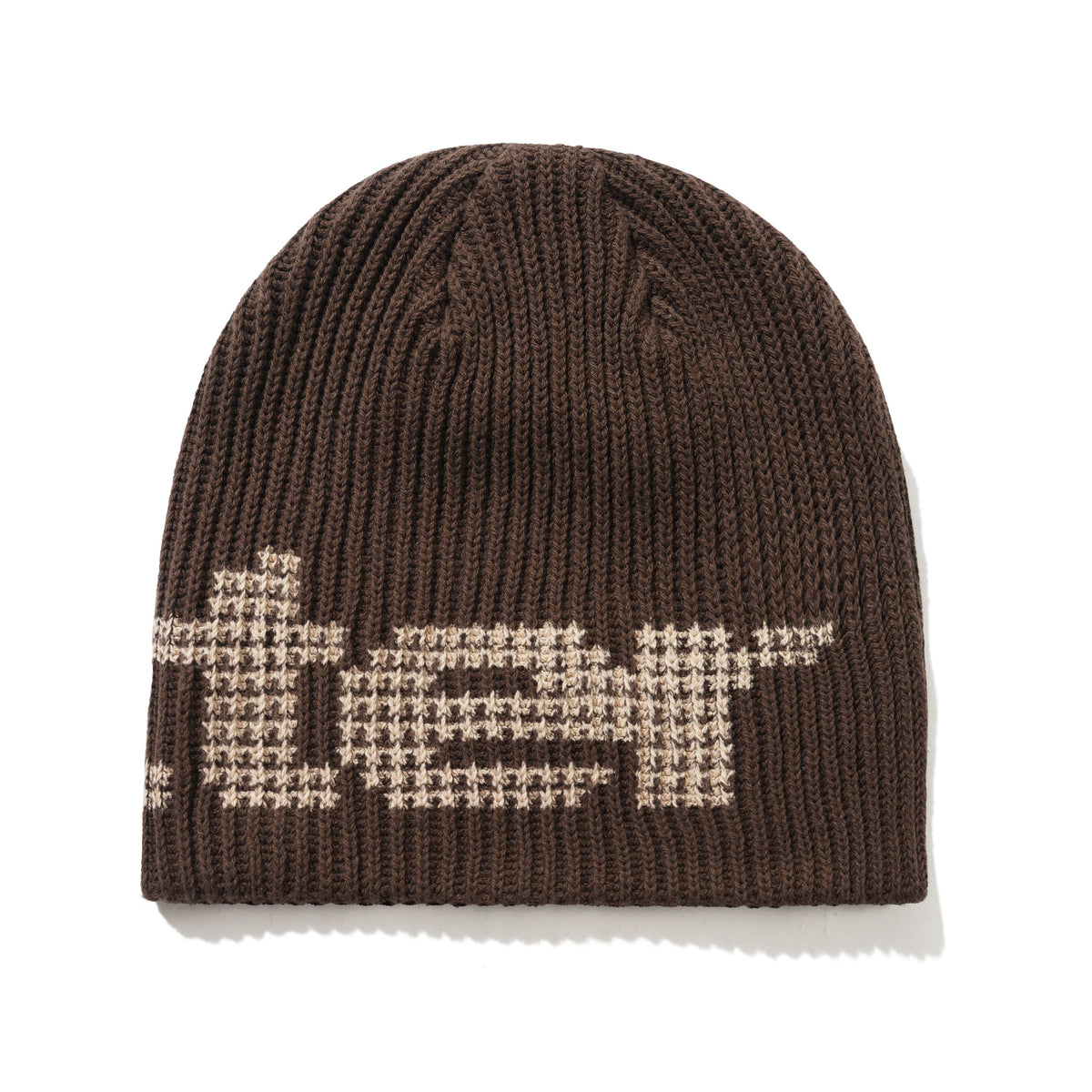 STARS SKULLY BEANIE DARK BROWN