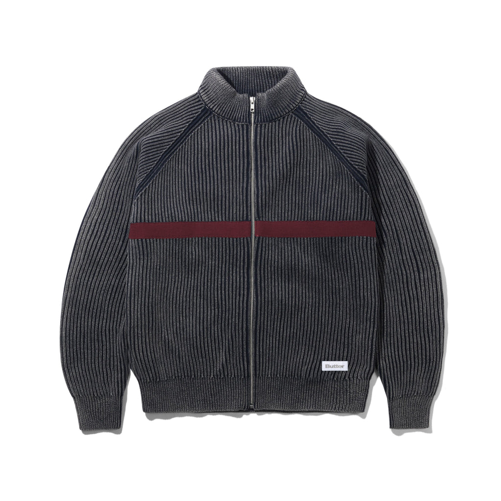 BLEACH ZIP-THRU KNIT NAVY