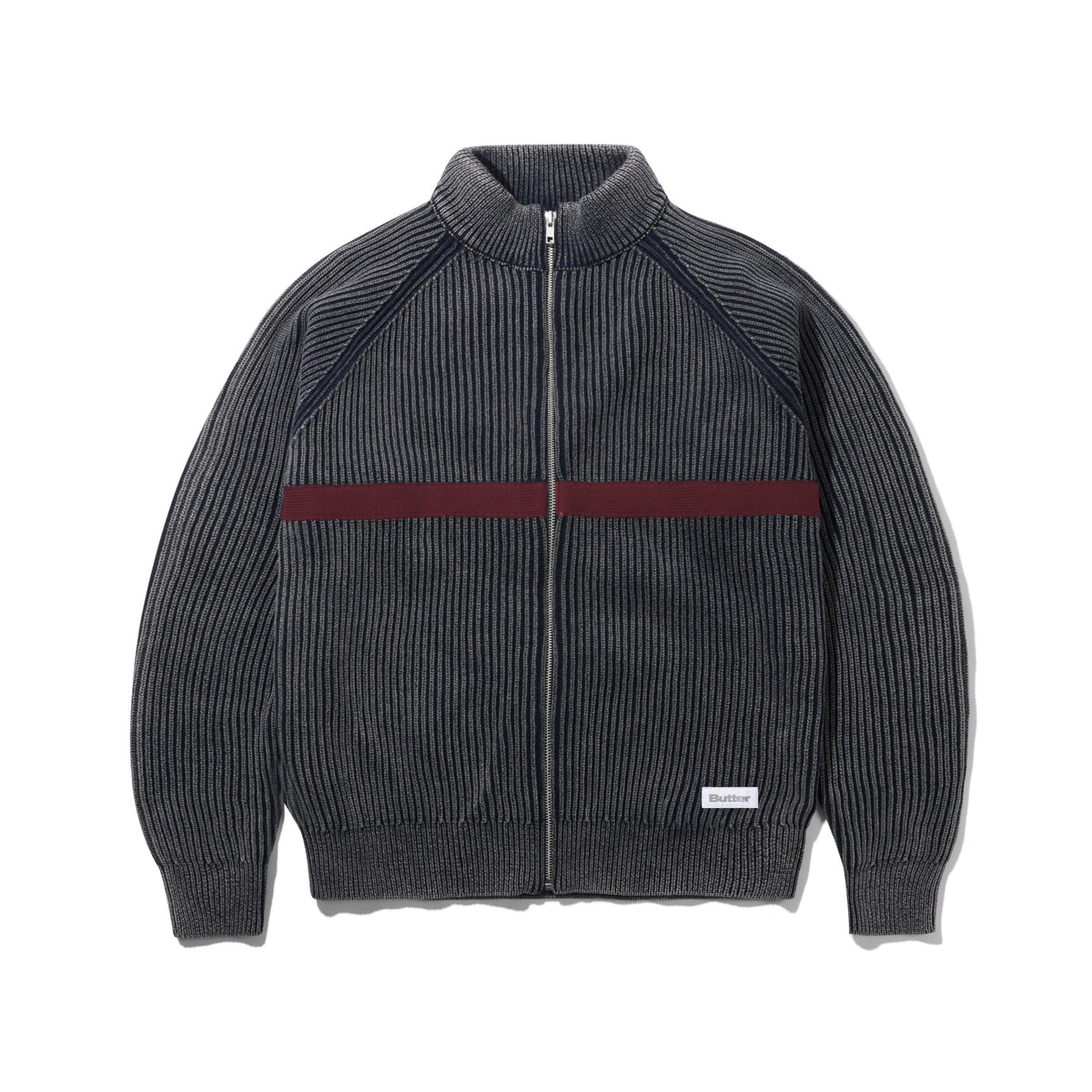 BLEACH ZIP-THRU KNIT NAVY