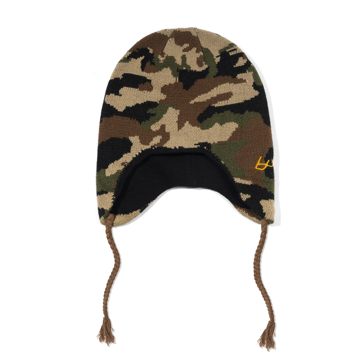 EARFLAP BEANIE WOODLAND CAMO