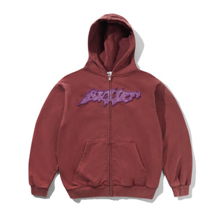 AMPLIFY ZIP-THRU HOOD WASHED RUSSET