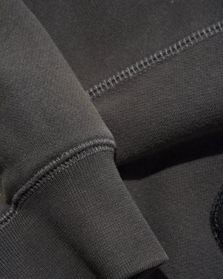 STRETCH ZIP-THRU HOODIE WASHED BLACK
