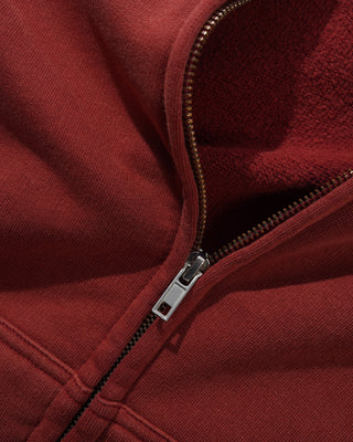 AMPLIFY ZIP-THRU HOOD WASHED RUSSET