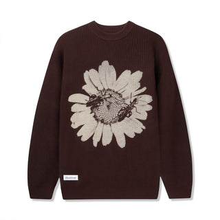 SUNFLOWER KNIT SWEATER BROWN