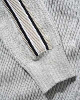 CLUB ZIP-THRU KNIT ASH